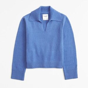 Abercrombie & Fitch Cornflower V-Neck Pullover Sweater